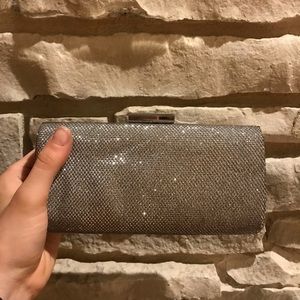 Lulu Townsend Trendy Silver Clutch
